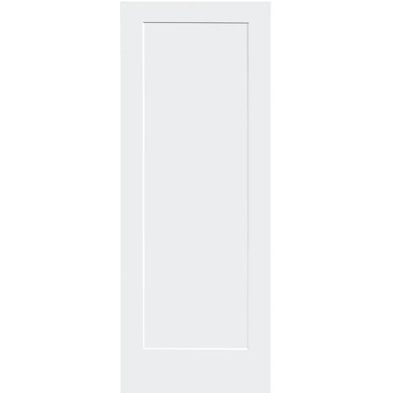 White Primed 1-Panel Door Hollow Core