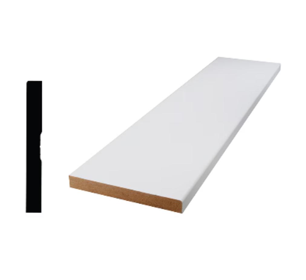 MDF Primed Base 1/2” x 4” (up to 16’)